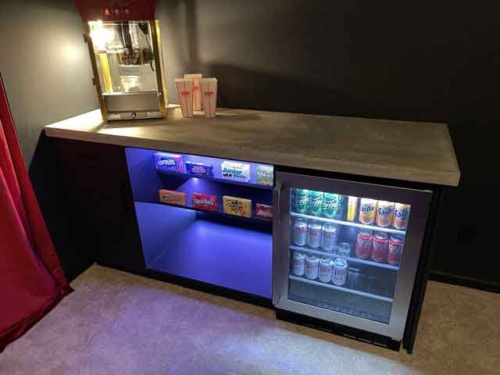 home theater concession stand