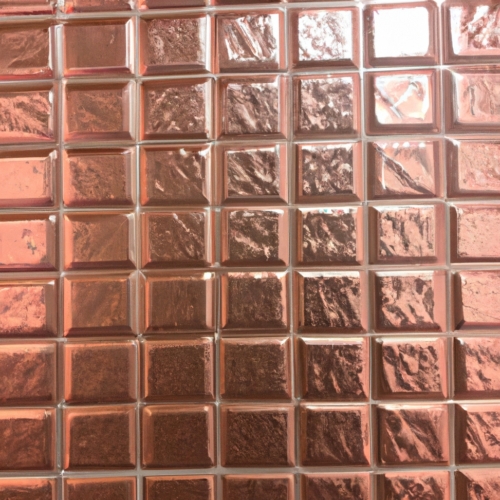rose gold metallic grout tile pattern