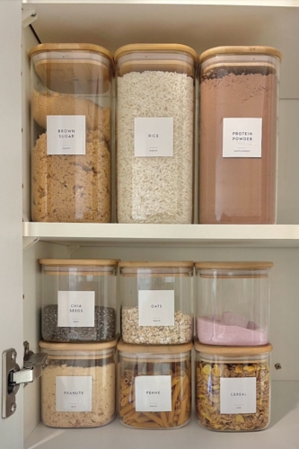 Labeled Containers