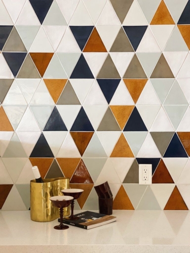mid century tile pattern