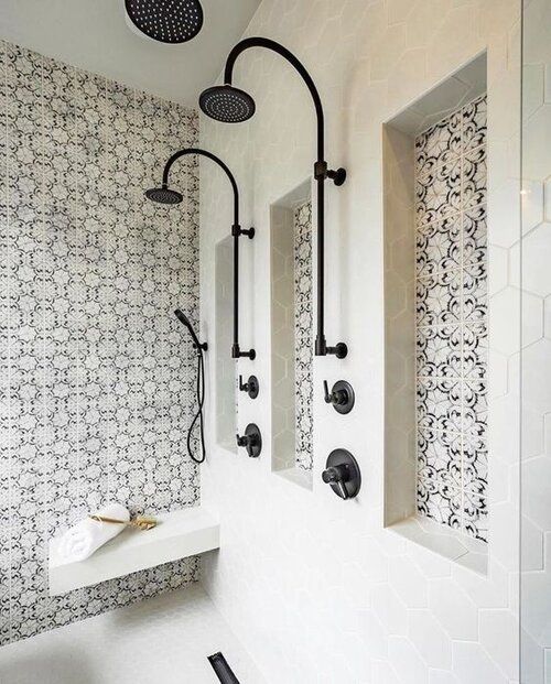 Bathroom with Mosaic Tiles
