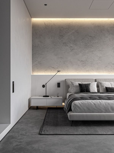 Monochrome Bedroom in Prague (free 3d model)