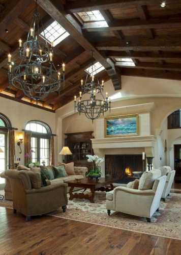 Spanish style living room