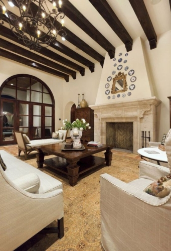 Spanish style living room