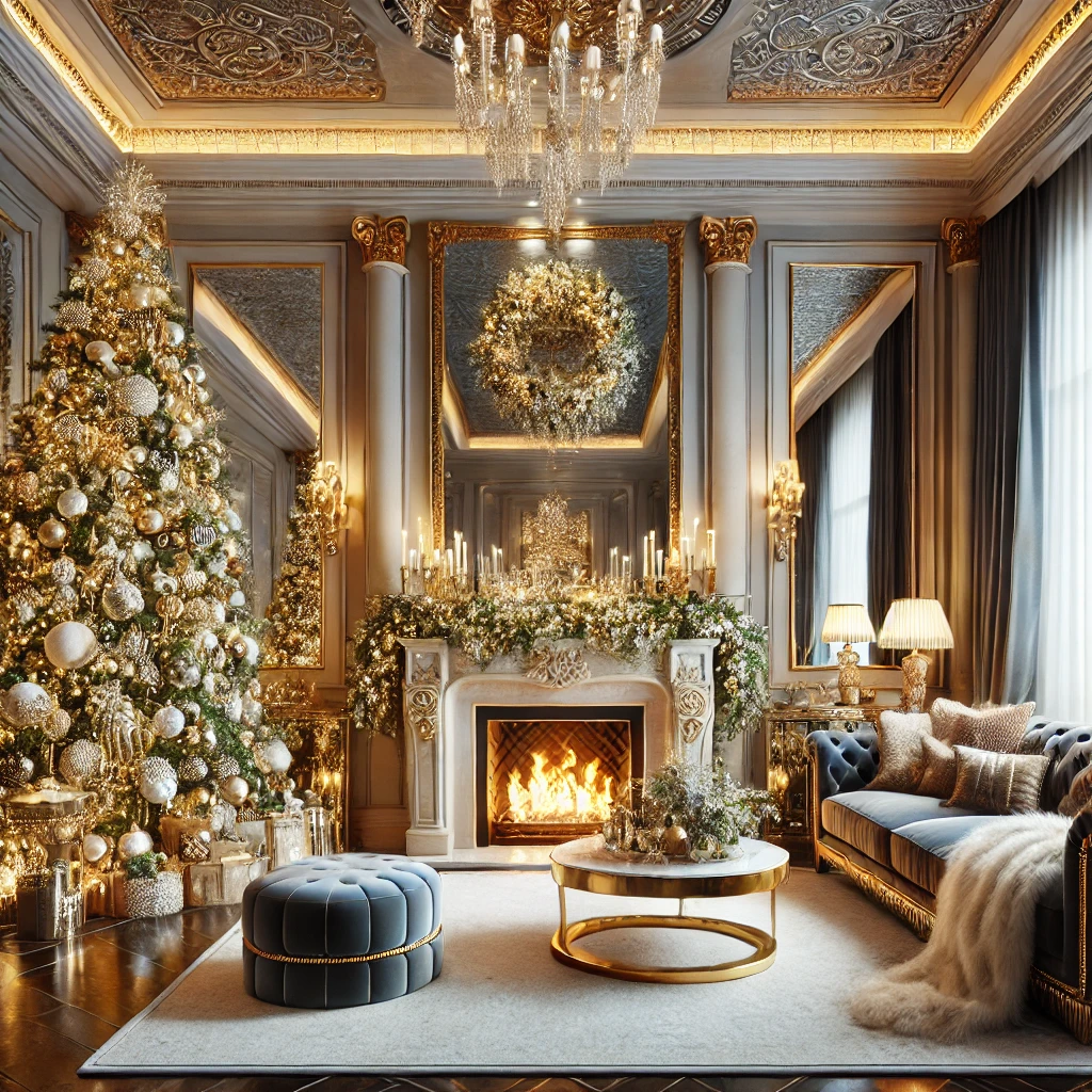 Modern Silver Twist Tree: Unique Christmas Decor